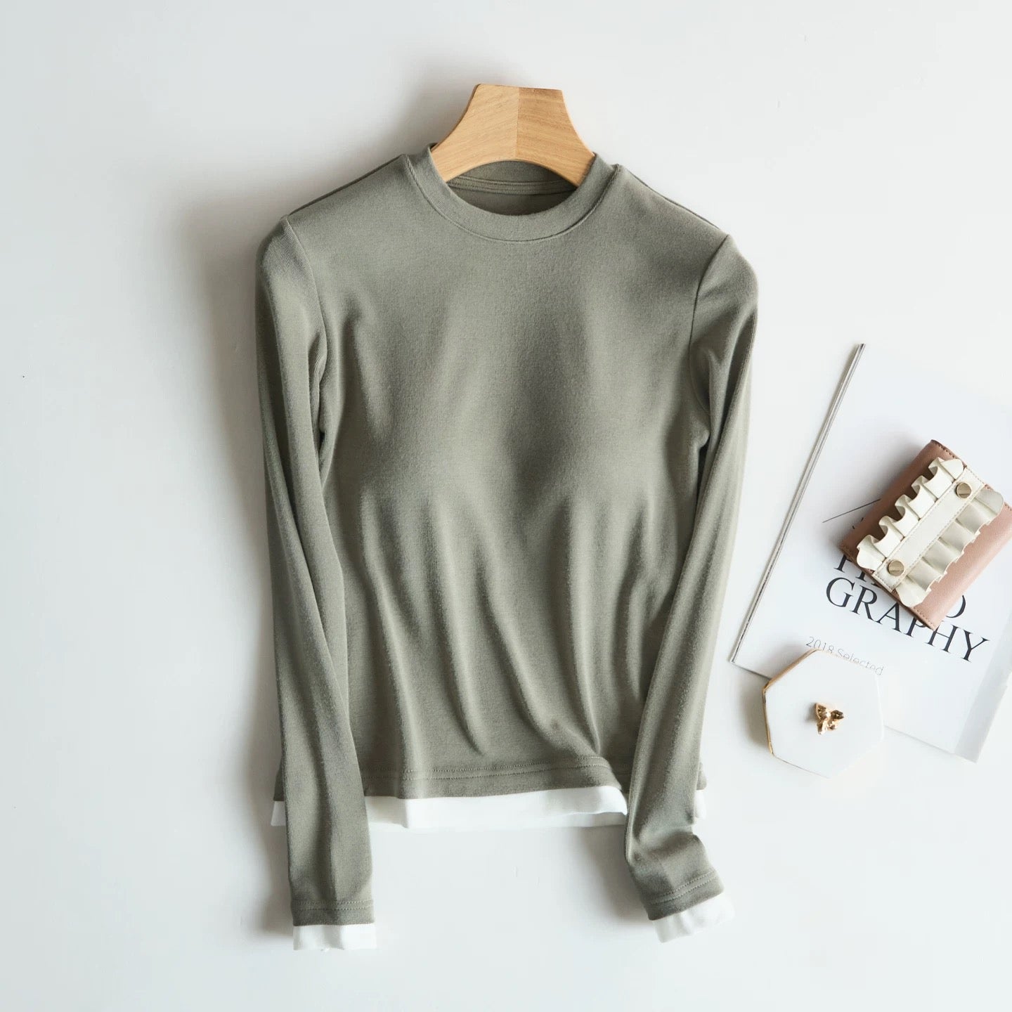 Layer Luxe Warm Built-In Bra Tee